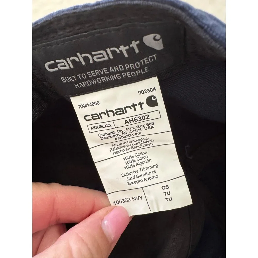 Carhartt Canvas Women’s Blue LOGO C Hat NWT